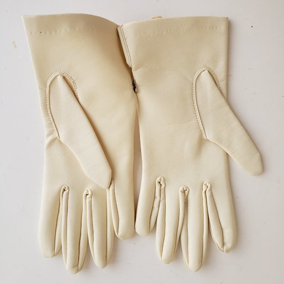 Vintage 50s/60s deadstock Kay-bretta faux leather gloves - Picture 3 of 7
